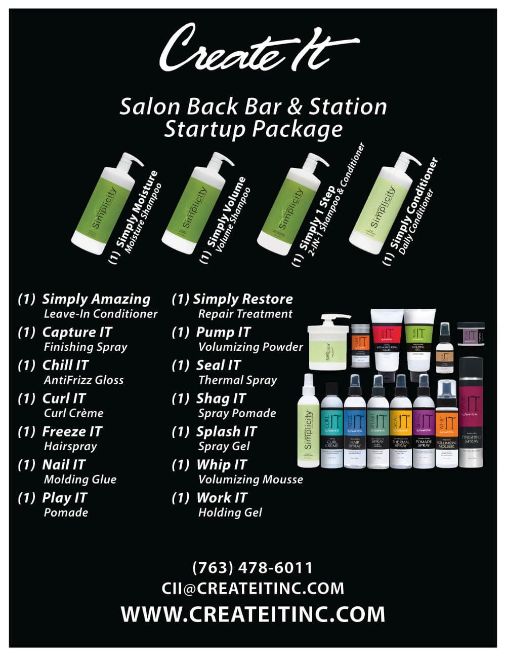 Create IT Professional Hair Care Products